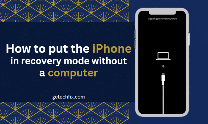 How to put the iPhone in recovery mode without a computer